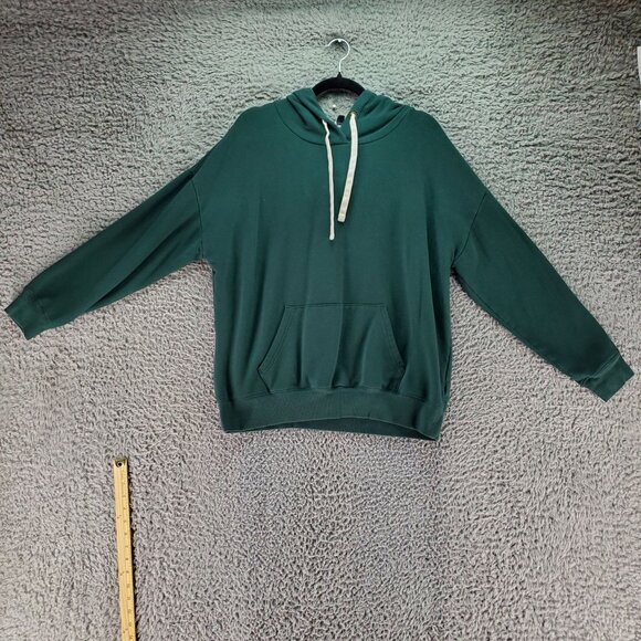 Buffalo David Bitton Top Womens Large Green Pullover Hoodie Sweatshirt - Picture 1 of 9